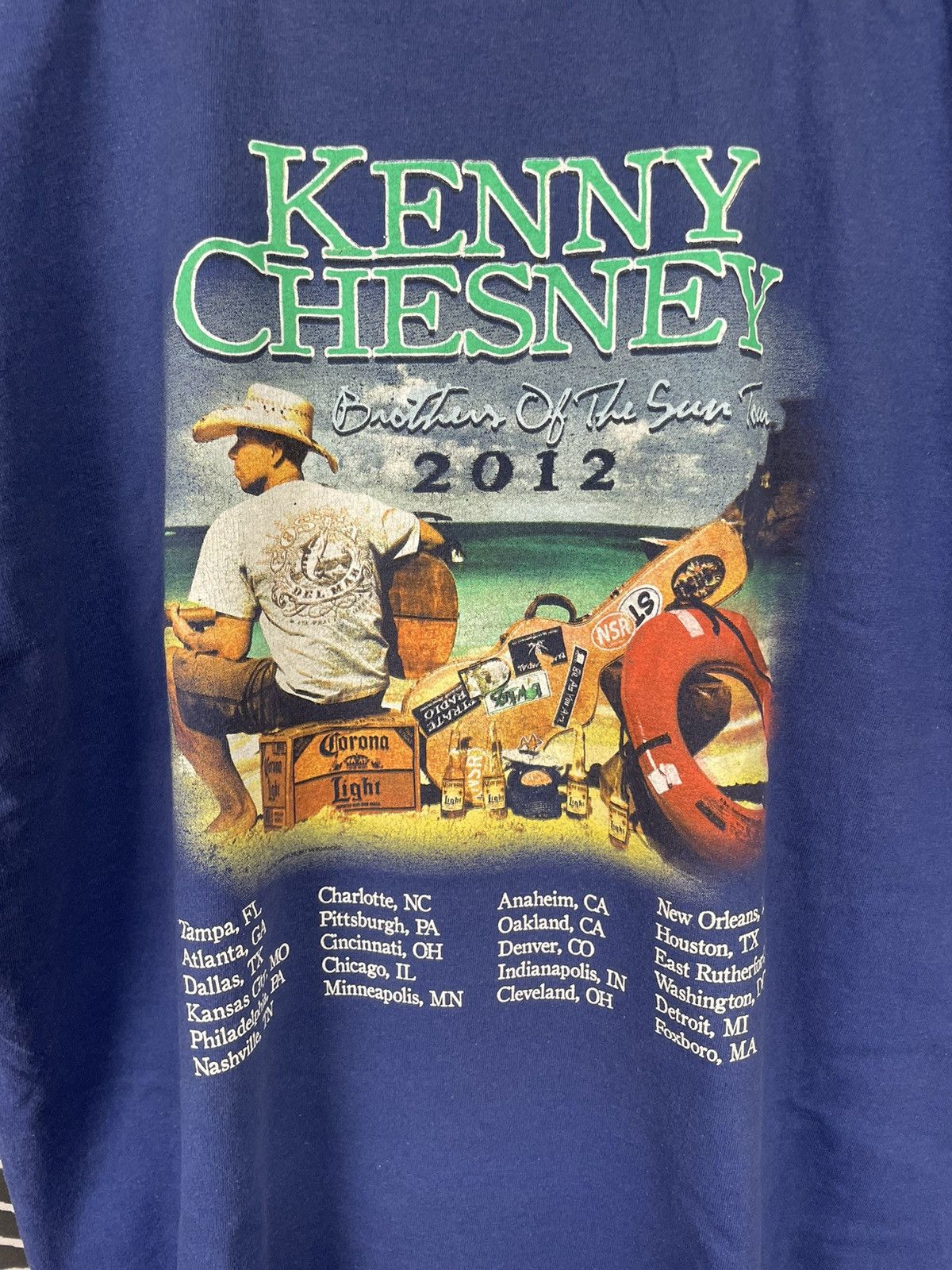 Vintage Solo Singer Kenny Chesney Tour 2012 Size US L / EU 52-54 / 3 - 5 Thumbnail
