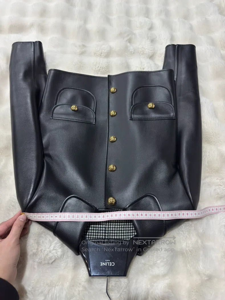 Celine Celine Black gold arc de Triomphe leather coat Size XS / US 0-2 / IT 36-38 - 6 Thumbnail