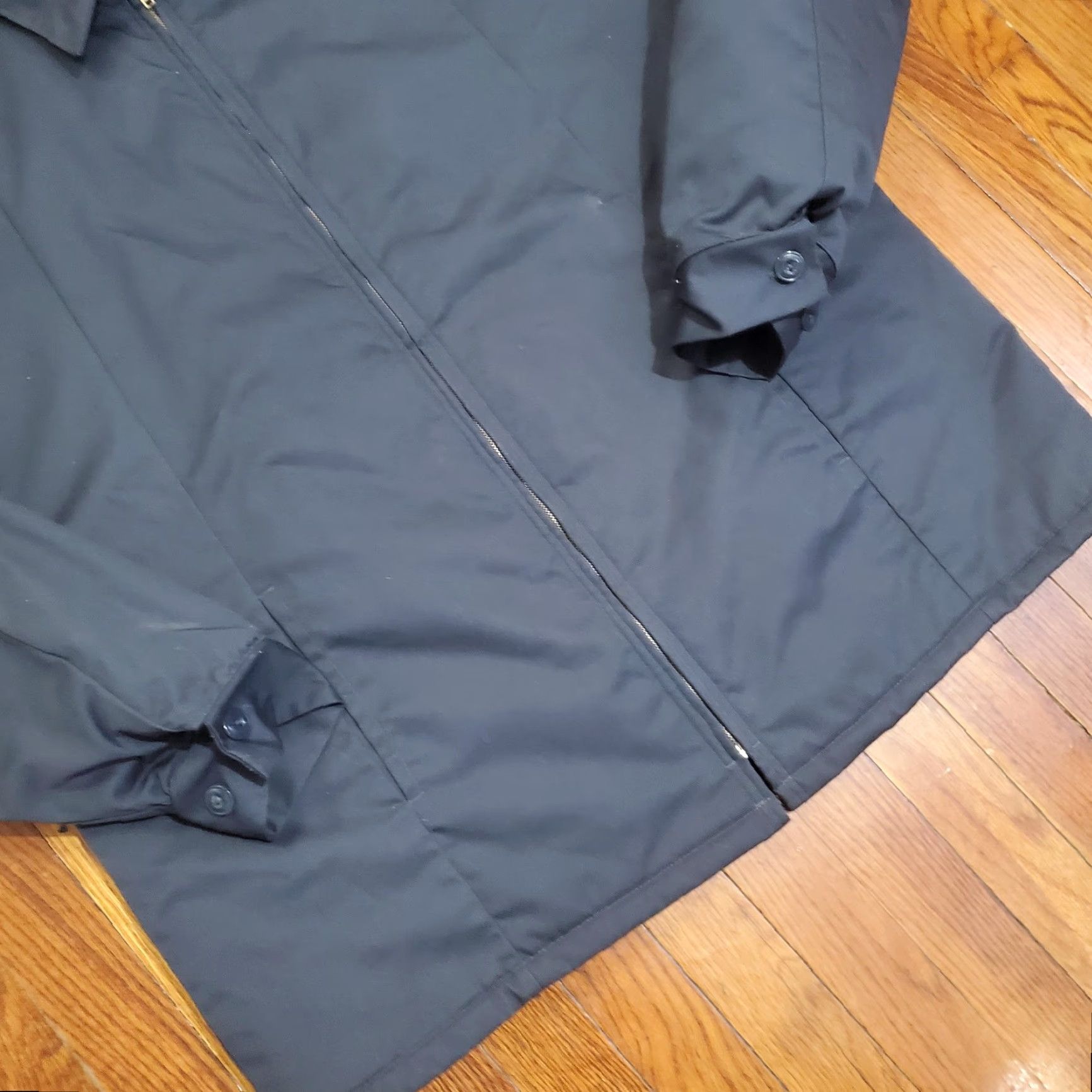 Vintage WearGuard Aramark Jacket Mens 1XL Tall Navy Blue Quilted Lined Warm Work Coat Size US XL / EU 56 / 4 - 2 Thumbnail