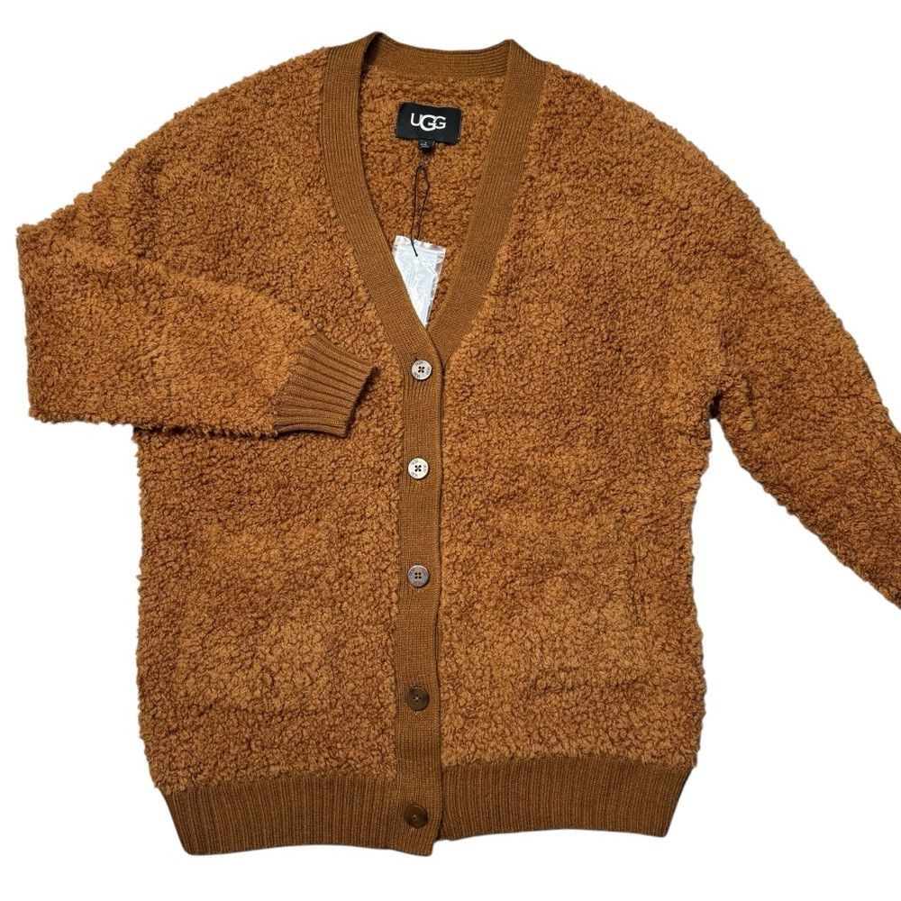 Ugg NWT New $198 UGG Sherell CloudFluff Wool Blend Brown Cardig Size S / US 4 / IT 40 - 7 Thumbnail