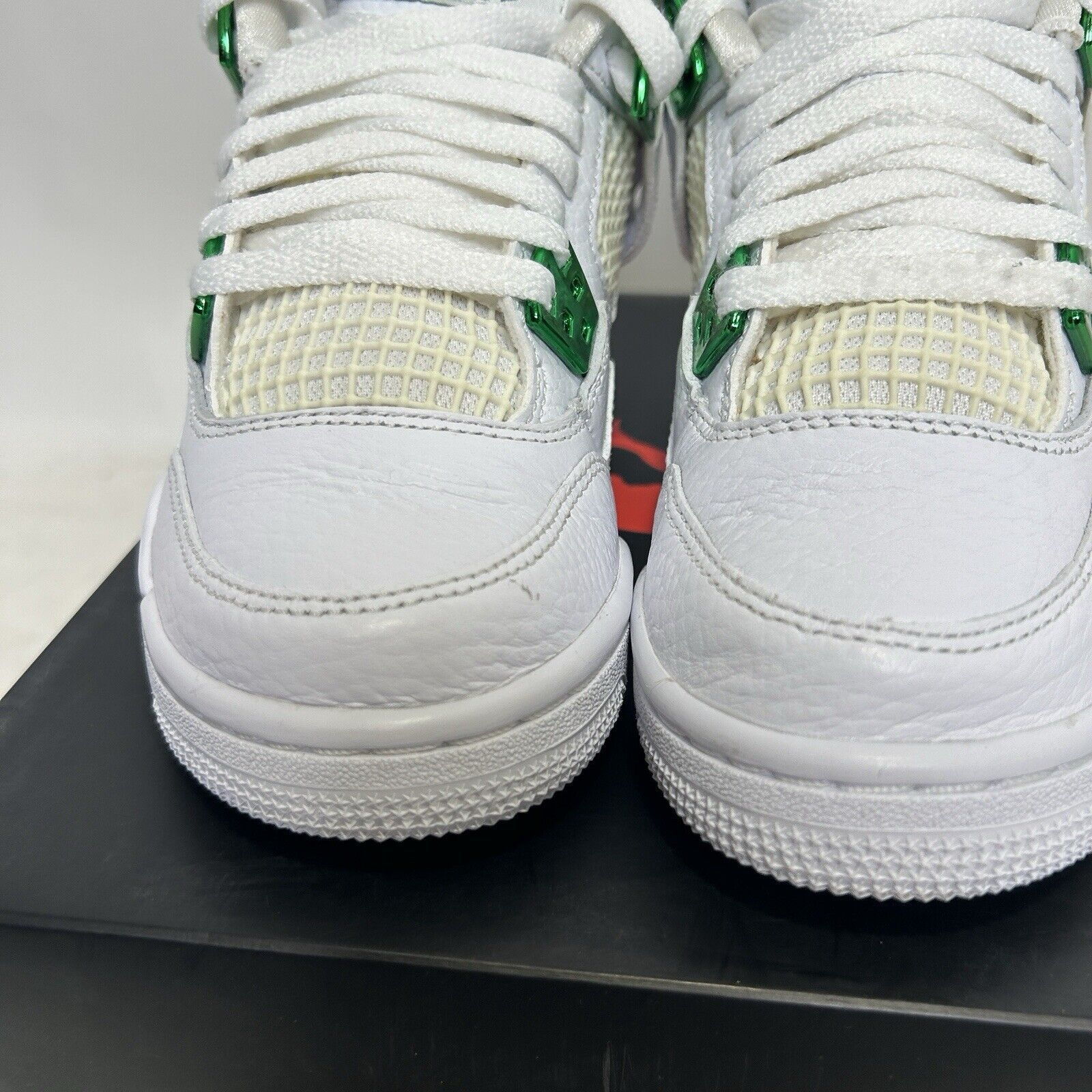 Jordan Brand Nike Shoes Air Jordan 4 Retro GS “Metallic Green” 2024 Size US 5 / IT 35 - 3 Thumbnail