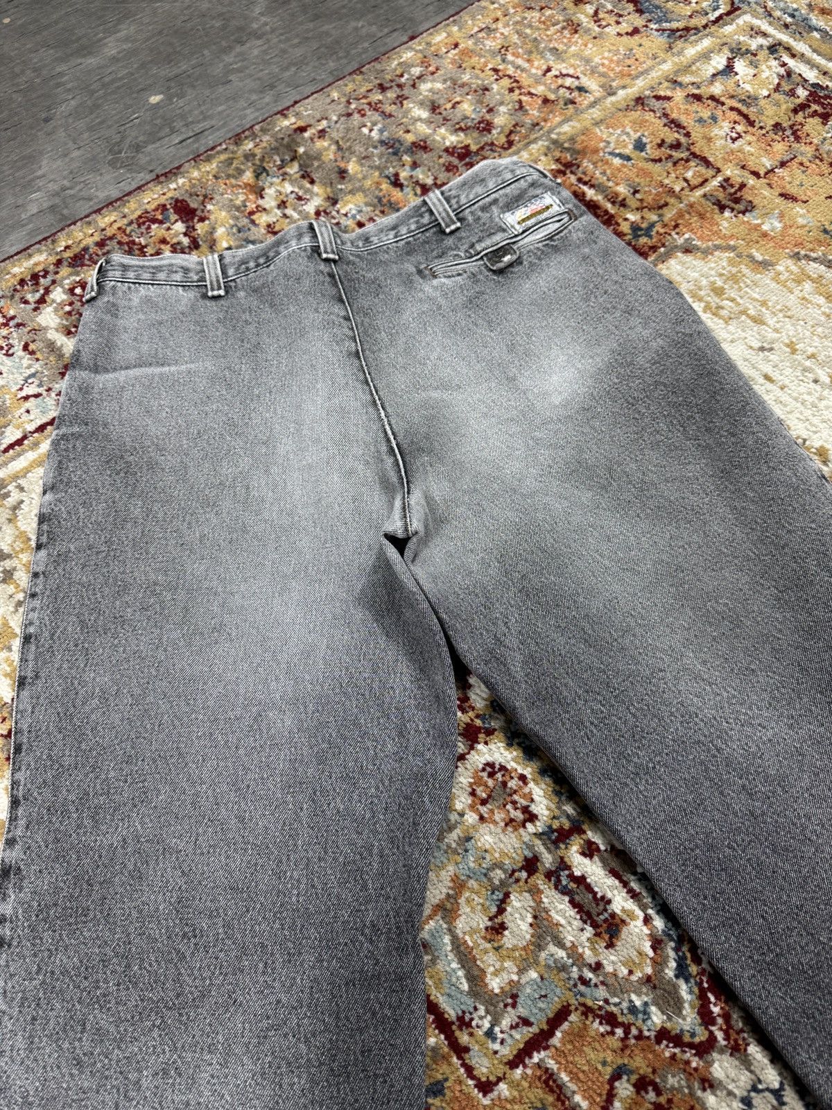 Other ᶠᵃⁿᶜʸᵍᵘʸ Vintage Baggy Washed Denim Jeans Wide leg Y2K Size US 33 - 8 Thumbnail