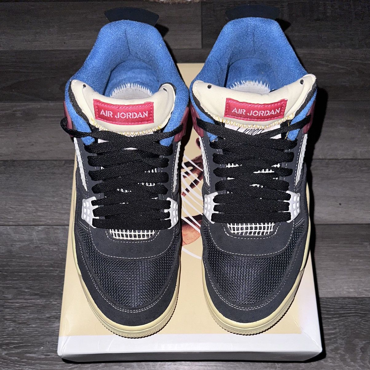 Jordan Brand × Union LA Jordan x Union Jordan 4 Retro Off Noir sz 10 Size US 10 / EU 43 - 4 Thumbnail