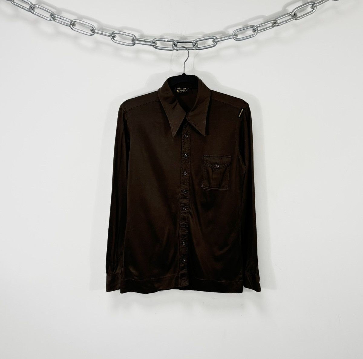 Pierre Cardin Vintage Pierre Cardin 90s Tricot Sport Brown Luxury Shirt Size US M / EU 48-50 / 2 - 1 Thumbnail
