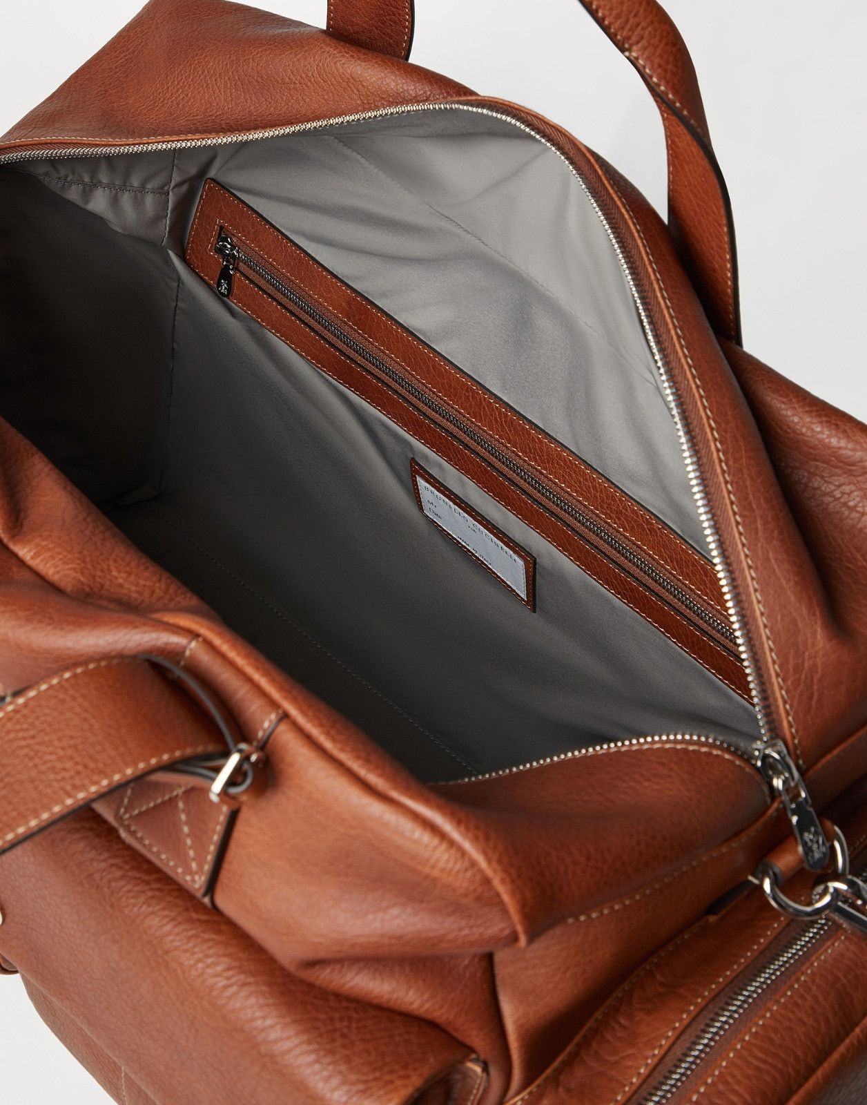 Brunello Cucinelli o1la1rc1a0326 Size: OS / Travel Bag in Brown Size ONE SIZE - 3 Thumbnail