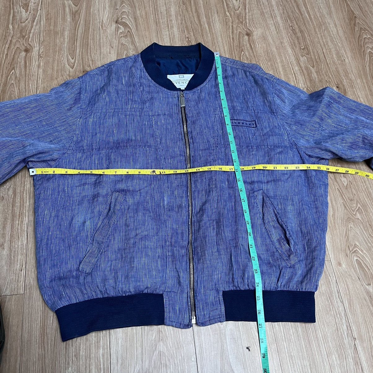 Givenchy Vintage Givenchy Gentleman Bomber Jacket Linnen Blend Size US L / EU 52-54 / 3 - 10 Thumbnail