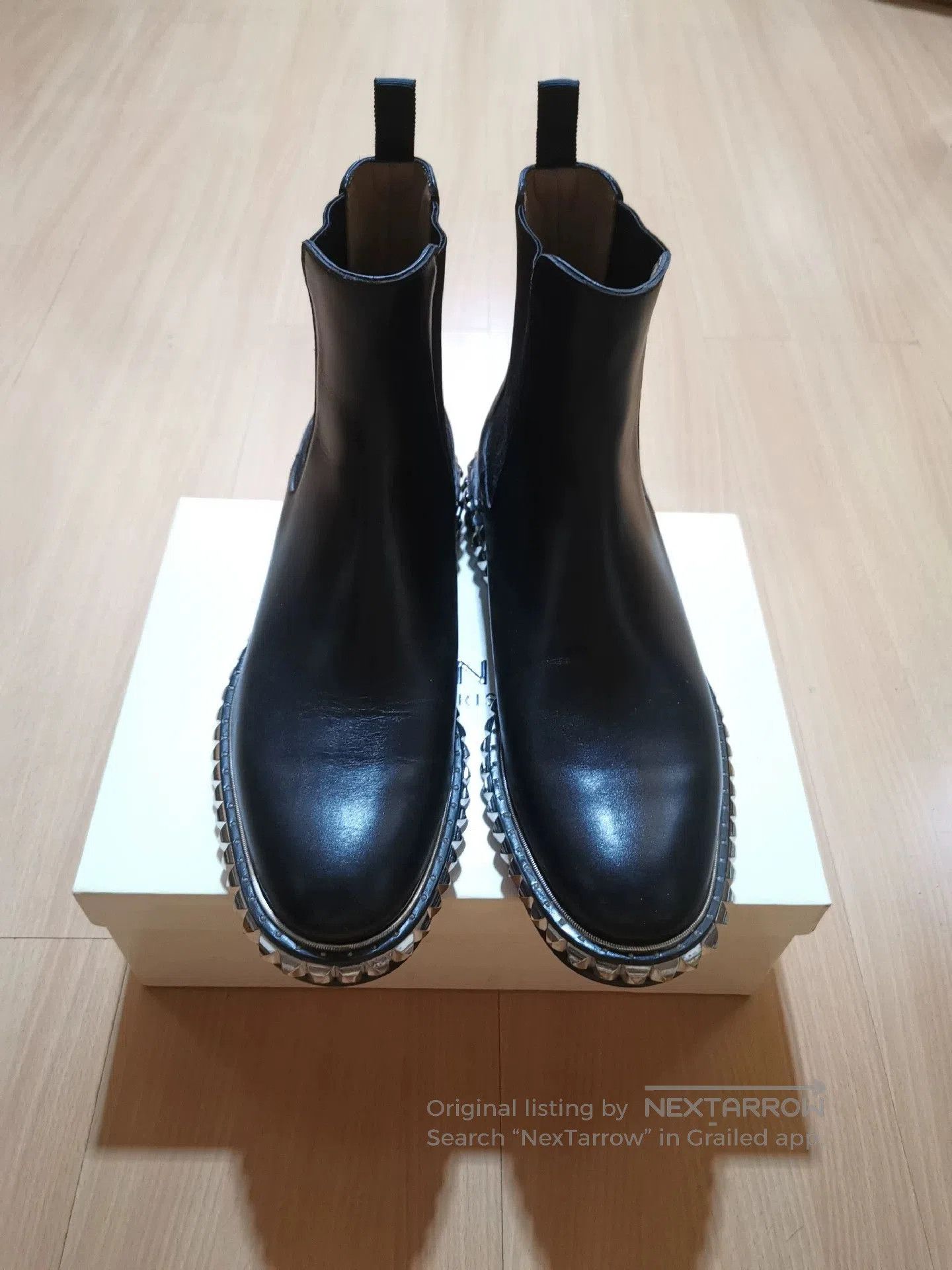 Christian Louboutin Christian Louboutin Studded Chelsea Ankle Boots. Size US 10.5 / EU 43-44 - 1 Thumbnail