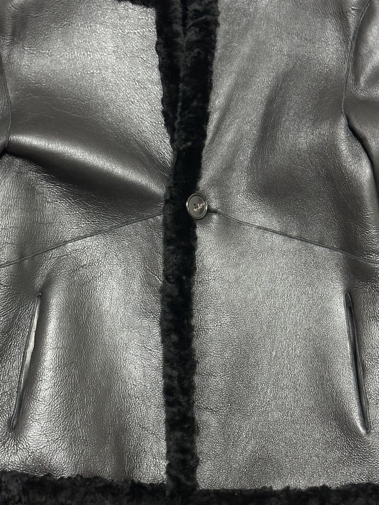 Jil Sander JIL SANDER Pre Fall 2019 Boa Leather Jacket Size XS / US 0-2 / IT 36-38 - 3 Thumbnail