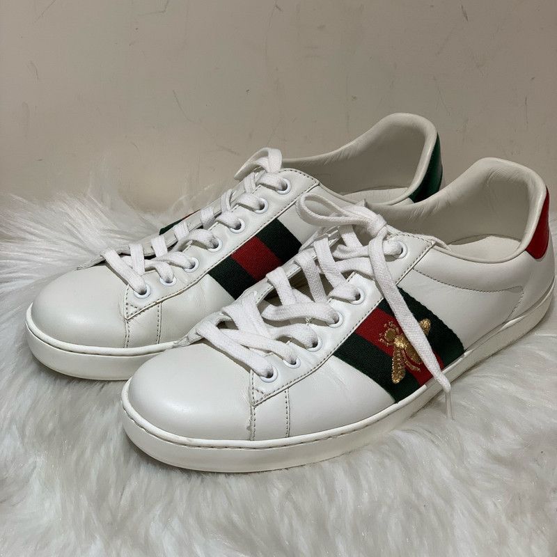 Gucci Gucci Ace Leather Sneakers for Men 0079 Size US 9.5 / EU 42-43 - 1 Thumbnail