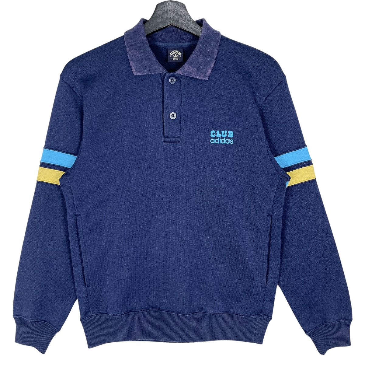 Adidas × Vintage Vintage Adidas Club Long Sleeve Size US M / EU 48-50 / 2 - 1 Thumbnail