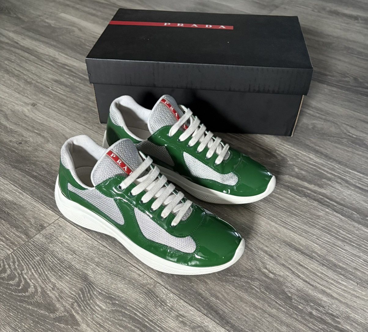 Prada Prada green americas cup sneakers Size US 9 / EU 42 - 1 Thumbnail