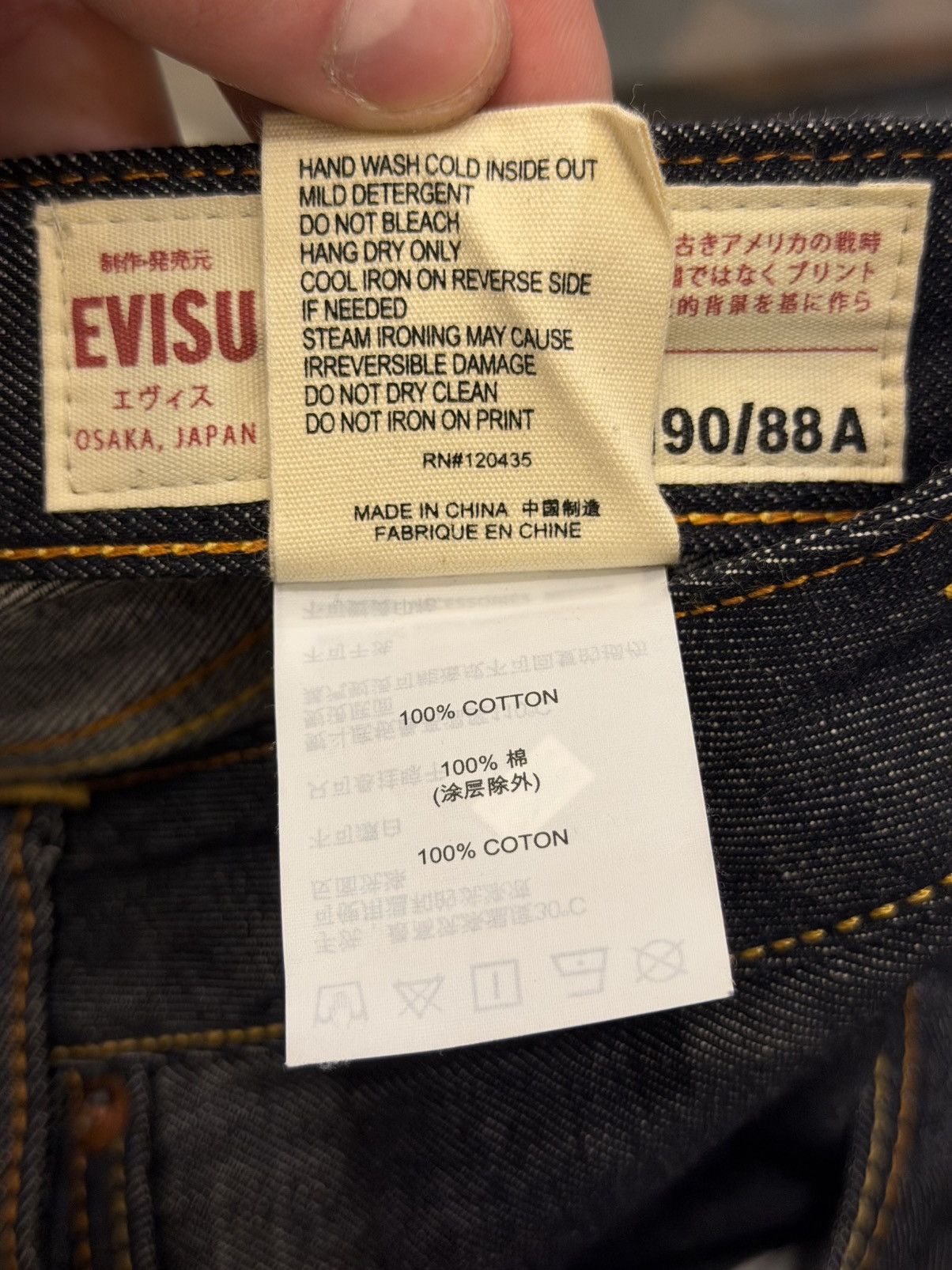 Evisu Evisu Daruma Buddies Daicock Print Slim Jeans Size US 38 / EU 54 - 7 Thumbnail