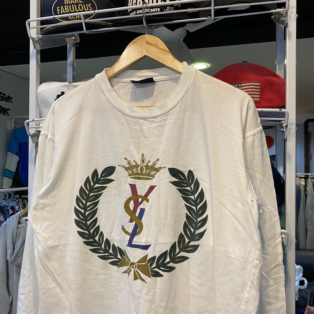 Vintage × Yves Saint Laurent Yves Saint Laurent Longsleeve Tshirt Size US S / EU 44-46 / 1 - 3 Thumbnail