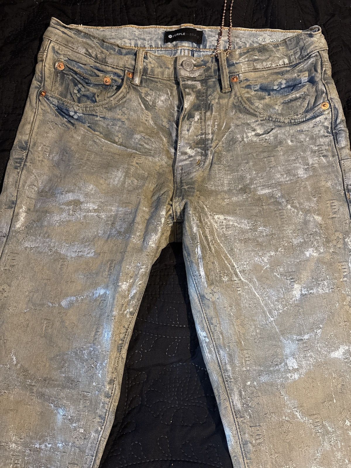 Purple Brand Purple Brand Jeans- P001 Holographic Earth Jacquard Mono Size US 32 / EU 48 - 6 Thumbnail