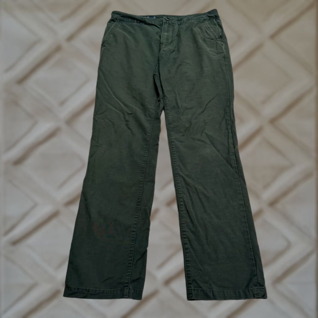 Roark Roark Chino Pants Mens 32 Dark Green Flat Front Zip Pocket Straight Leg Casual.jpg Size US 32 / EU 48 - 1 Thumbnail