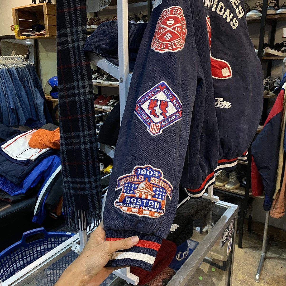 MLB × Vintage Vintage Y2K Boston Red Sox World Series Champ Varsity Jacket Size US M / EU 48-50 / 2 - 8 Thumbnail