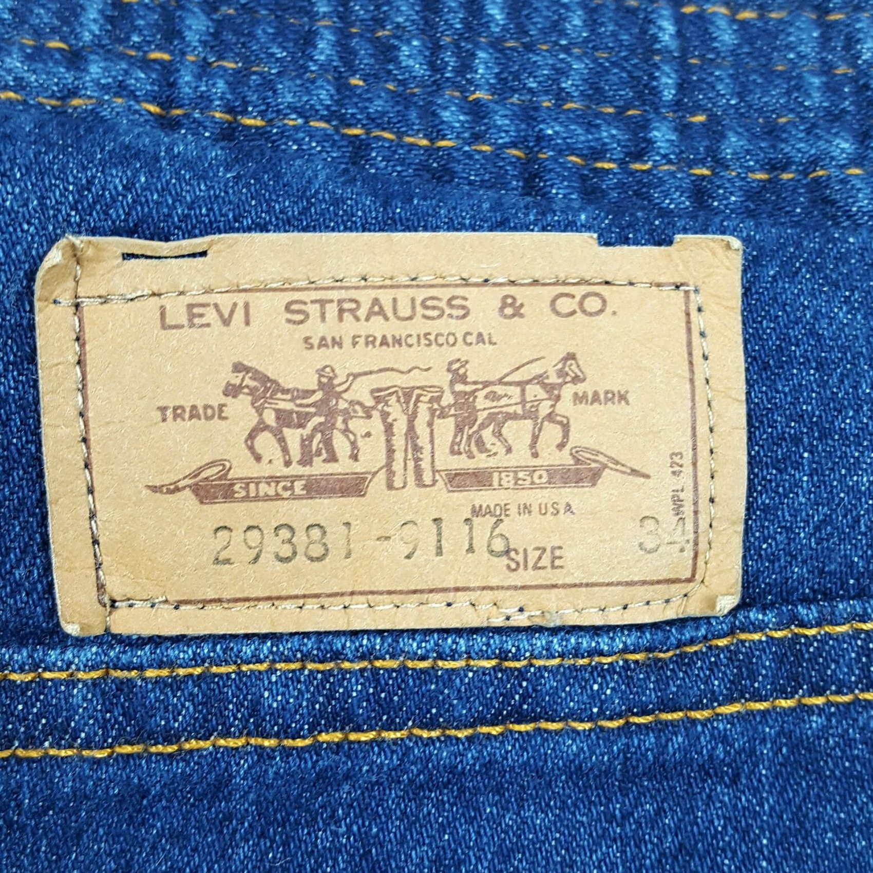 Levi's VINTAGE Levi's Orange Tab High Rise Bootcut Jeans Women 37x29 Denim Blue Size 37 Regular Stretch 80s Retro Casual Women’s Jeans Size 25" / US 0 / IT 36 - 7 Thumbnail