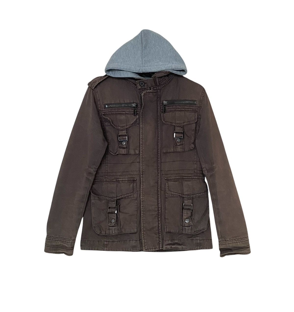 14th Addiction × In The Attic × Le Grande Bleu (L.G.B.) Vintage Brand In The Attic Sun Faded Tactical Jacket 2000s Size US M / EU 48-50 / 2 - 1 Thumbnail