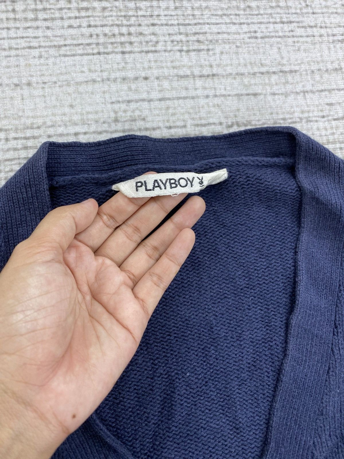 Japanese Brand × Playboy × Vintage Vintage Playboy Embroidery Logo Knit Cardigan Size US M / EU 48-50 / 2 - 5 Thumbnail