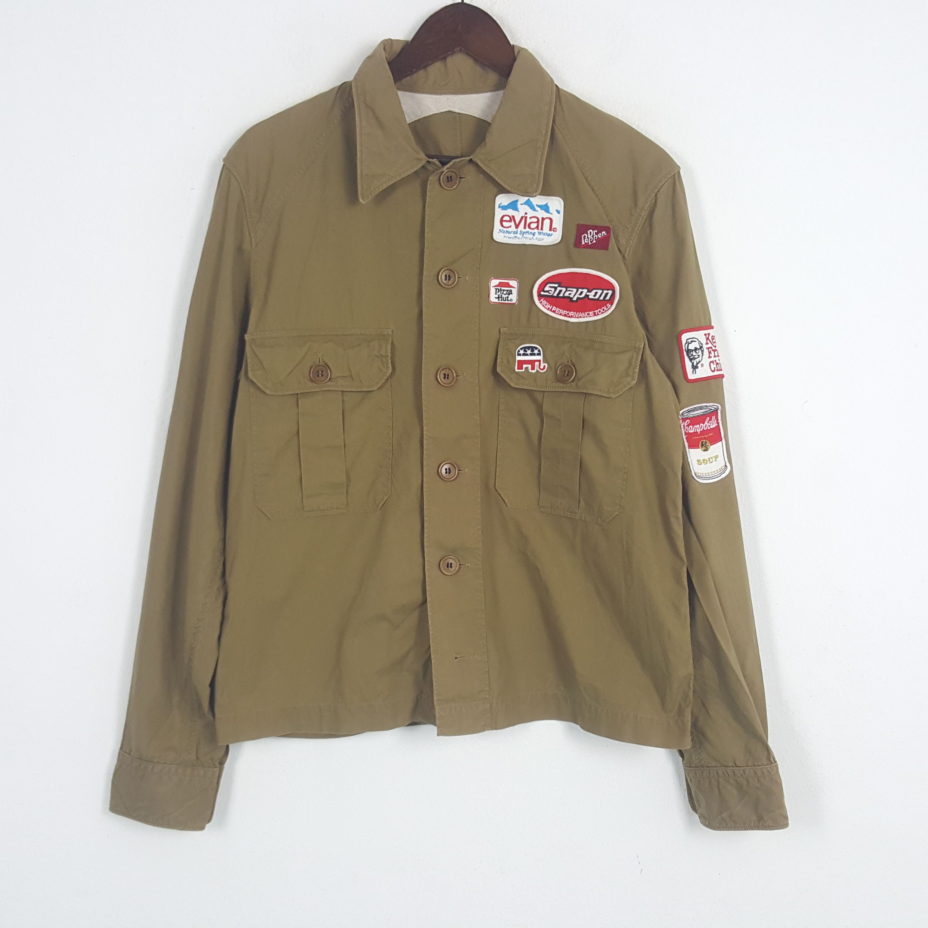 Dries Van Noten × Vintage Vintage Dries Van Noten Military Style Button Up Jacket Size US M / EU 48-50 / 2 - 1 Thumbnail