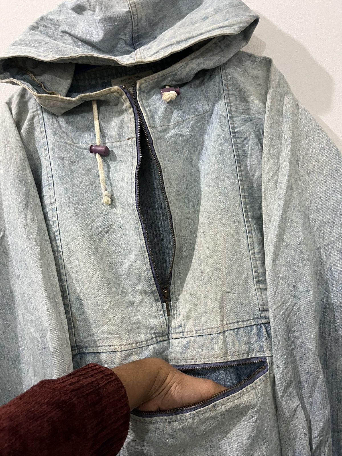 Pure Blue Japan 💥Vintage Combat Freaks USN NYC Denim Pullover Size US XL / EU 56 / 4 - 9 Thumbnail