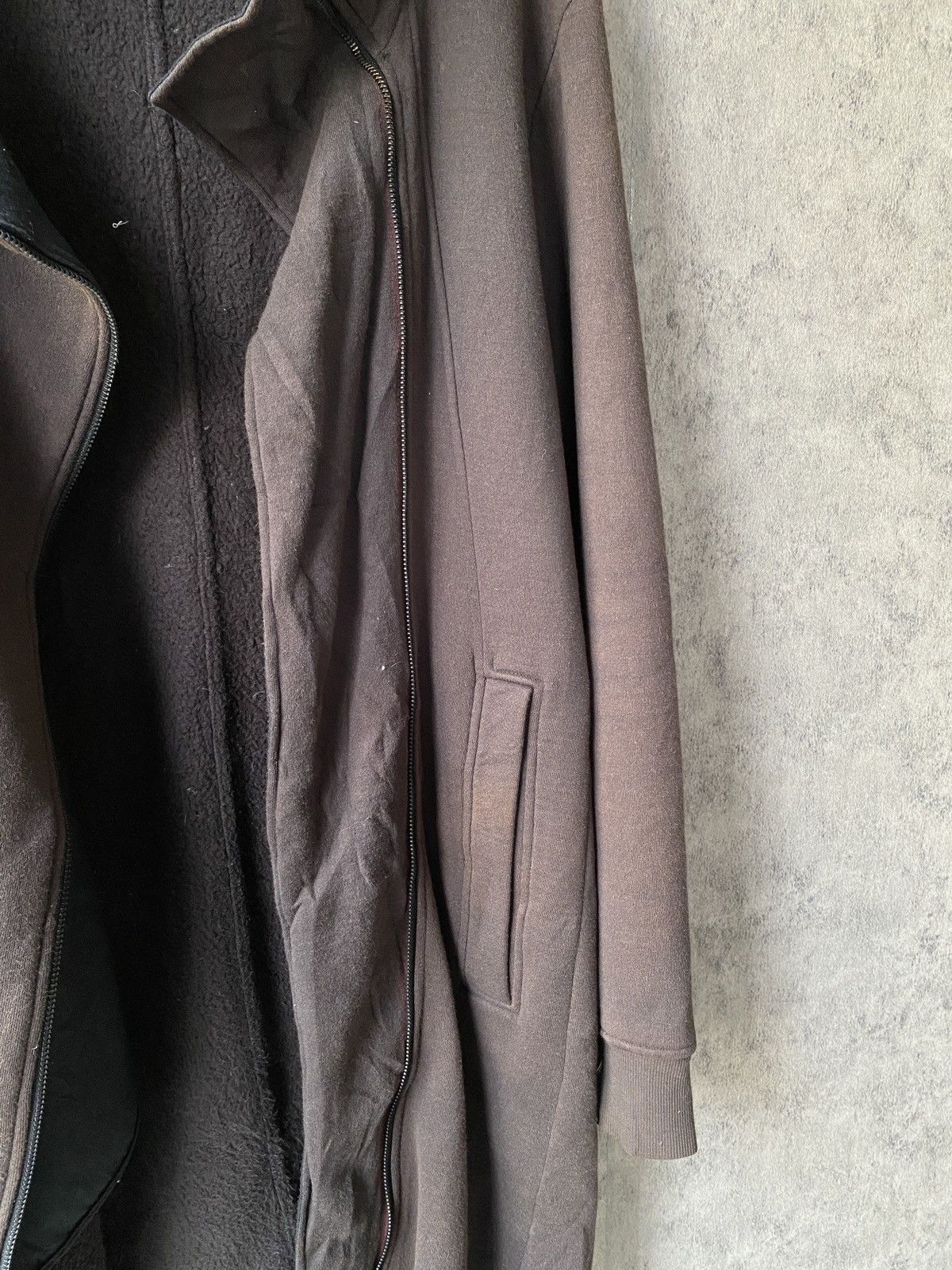 Helmut Lang Helmut Lang Body Elongated Zip SWS Faded Black Hoodie Size US S / EU 44-46 / 1 - 5 Thumbnail