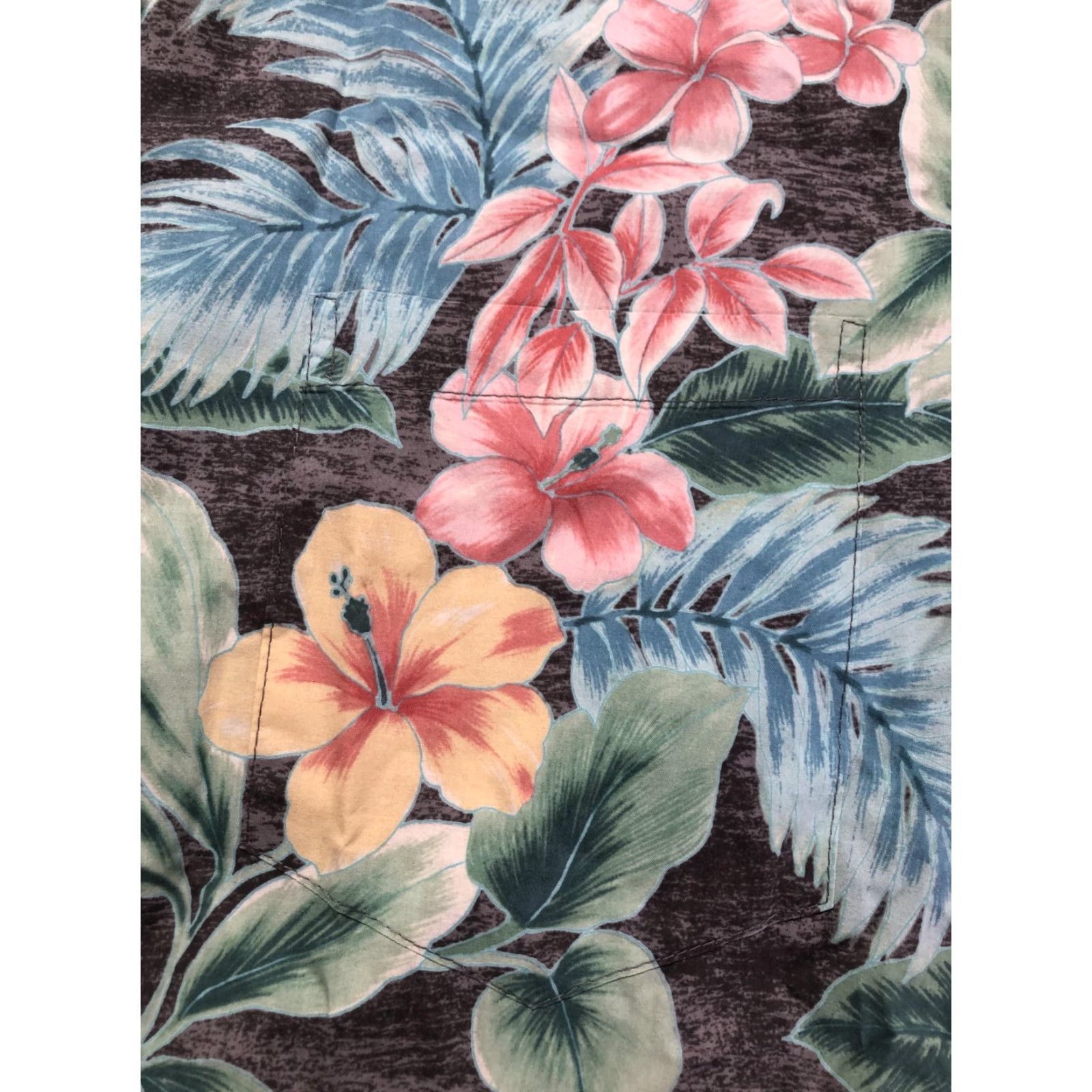 Tori Richard Tori Richard Shirt Mens XL Brown Tropical Floral Hawaiian Short Sleeve Button-Up Size US XL / EU 56 / 4 - 7 Thumbnail
