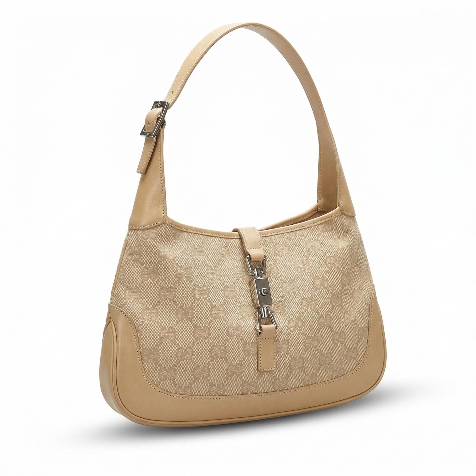 Gucci Gucci - Beige Monogram Canvas Shoulder Bag Size ONE SIZE - 1 Thumbnail