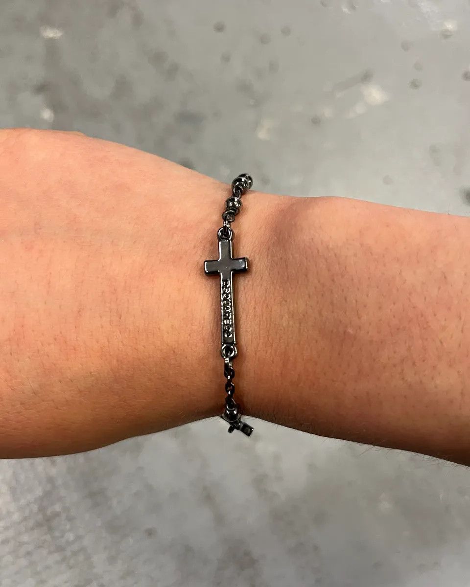 Dsquared2 Dsquared2 Stainless Still Metal Cross Charm Bracelet Size ONE SIZE - 3 Thumbnail