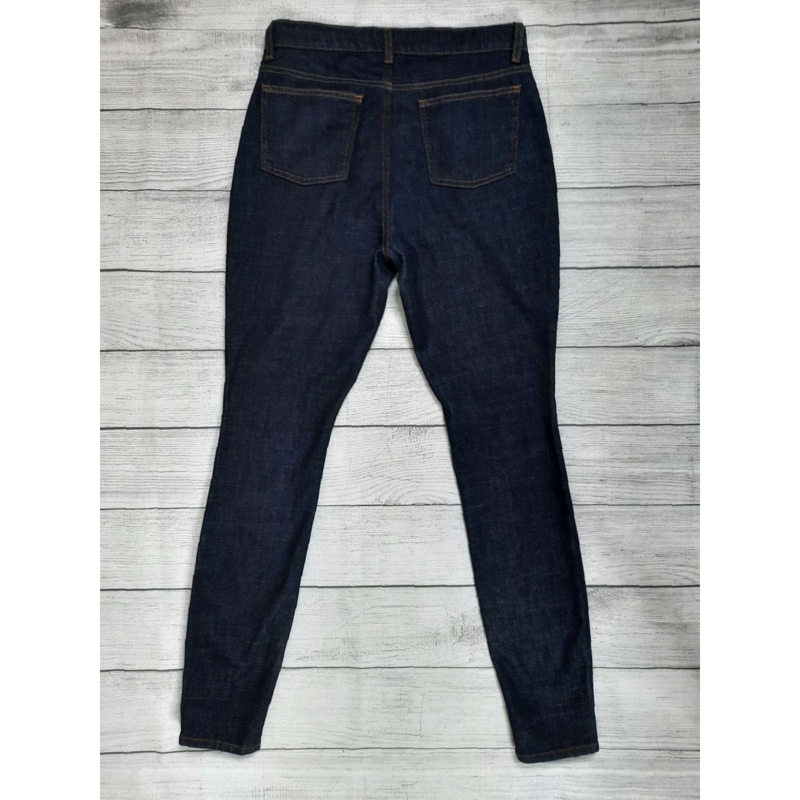 Eileen Fisher VINTAGE NWT EILEEN FISHER High Waist Stretch Organic Cotton Skinny Jeans Size 2 Pants 27 Inseam 29 Blue Womens Jeans Skinny Stretch EF Size 26" / US 2 / IT 38 - 2 Thumbnail