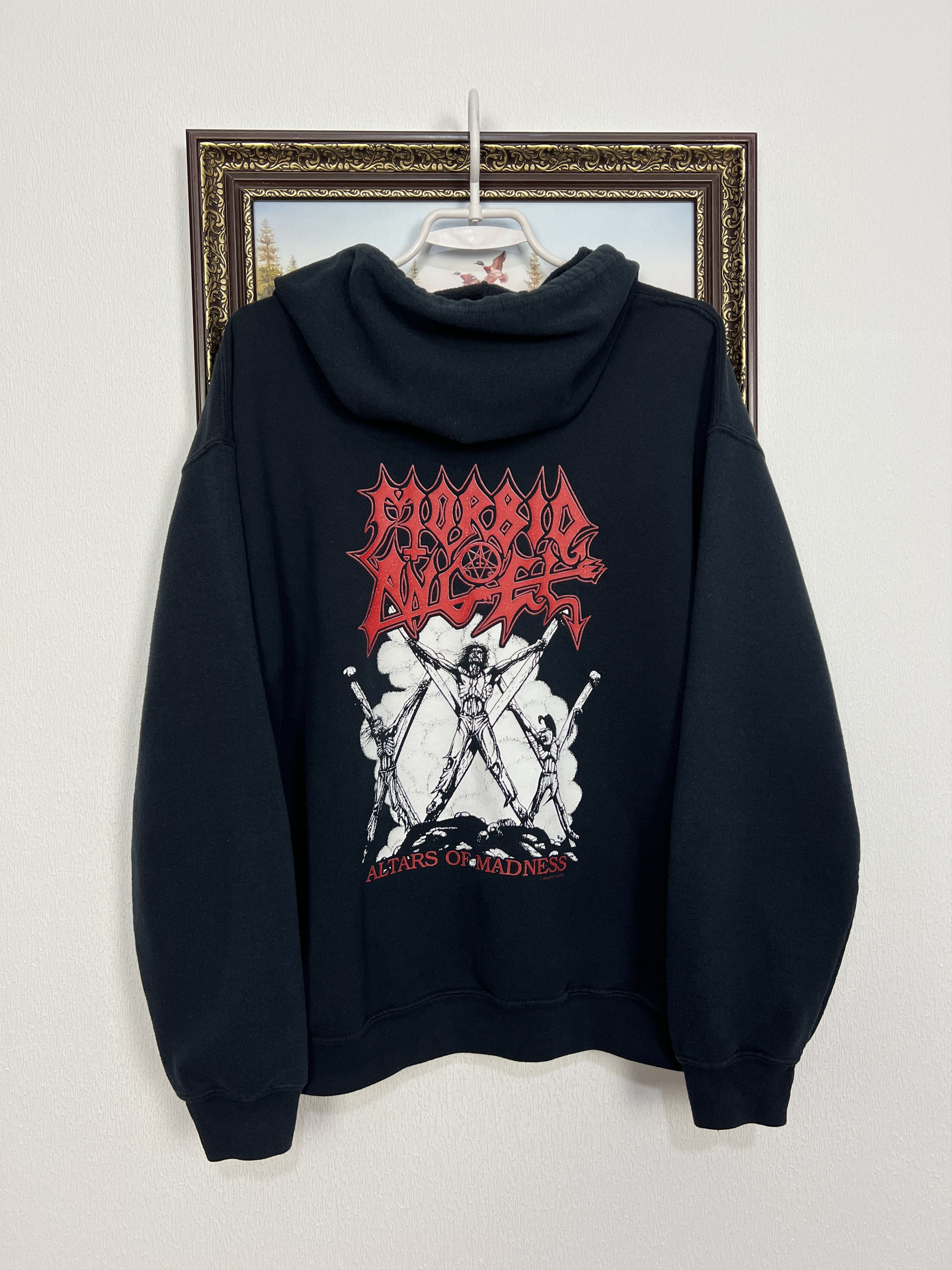 Gildan Morbid Angel Hoodie Band Rare Metal Tour Death Mena Hype Size US M / EU 48-50 / 2 - 1 Thumbnail