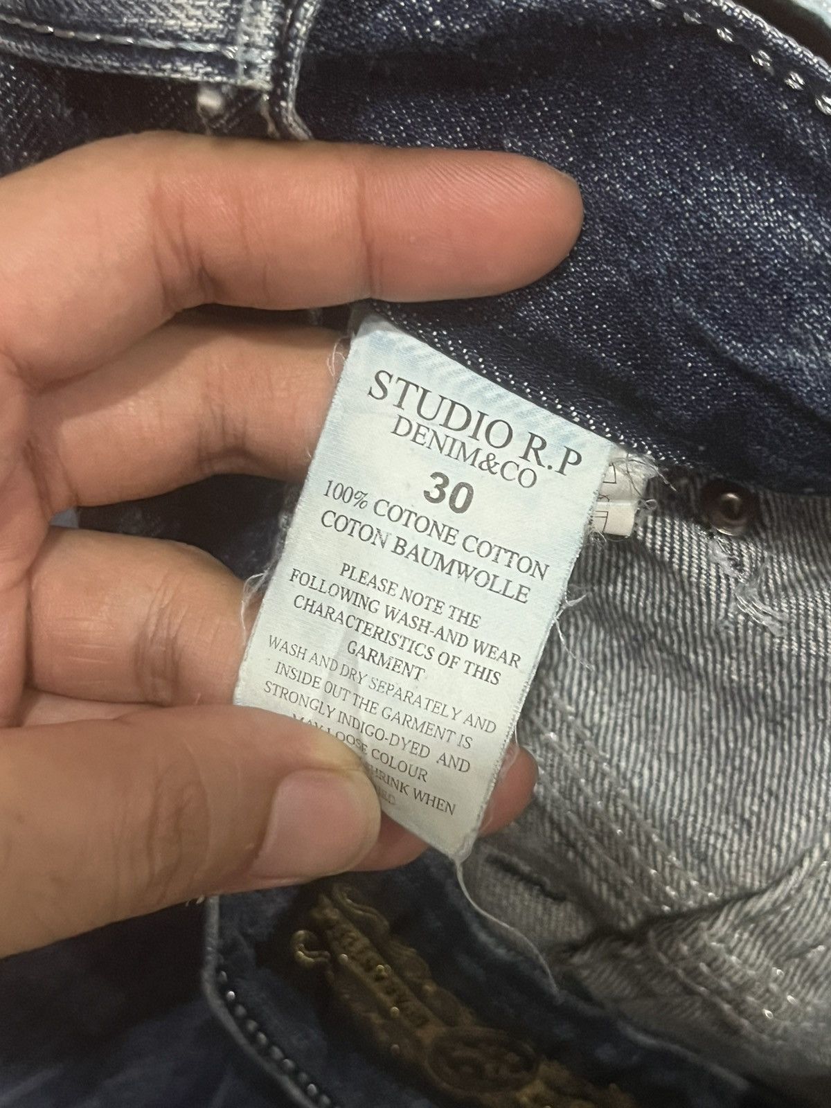 Bounty Hunter Studio RP “One Piece Luffy & Nakama” Blue Thunder Rip Jeans Size US 30 / EU 46 - 21 Thumbnail