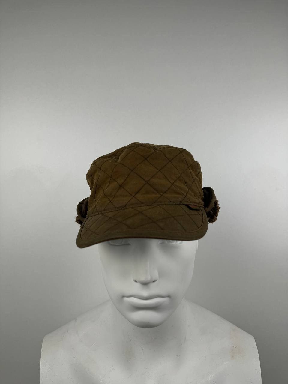 Barbour -Barbour Wax Olive Baseball Winter Ear Flaps Fleece Lined Ca Size ONE SIZE - 2 Thumbnail