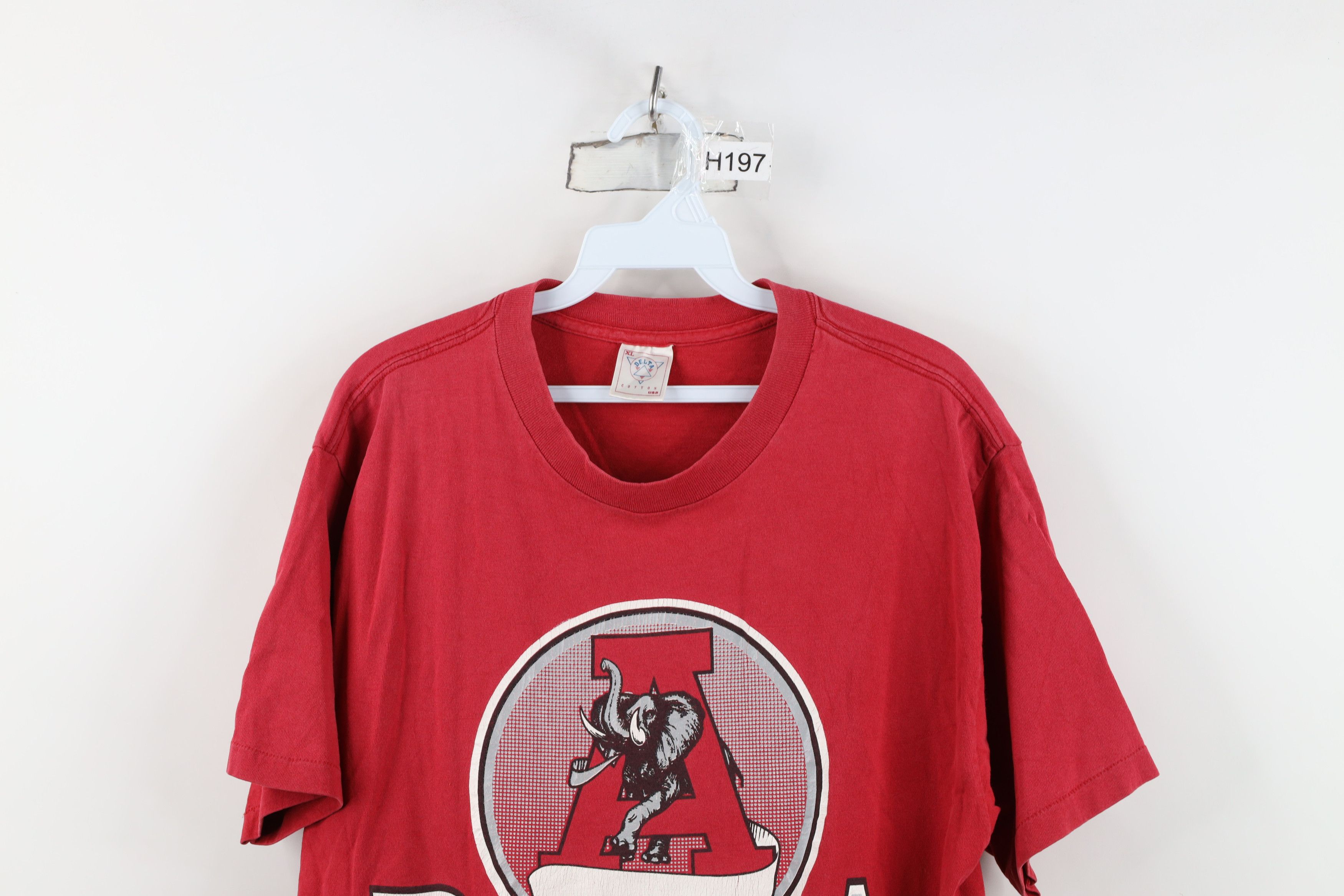 Vintage Vintage 90s University of Alabama T-Shirt Red Cotton USA Size US XL / EU 56 / 4 - 2 Thumbnail