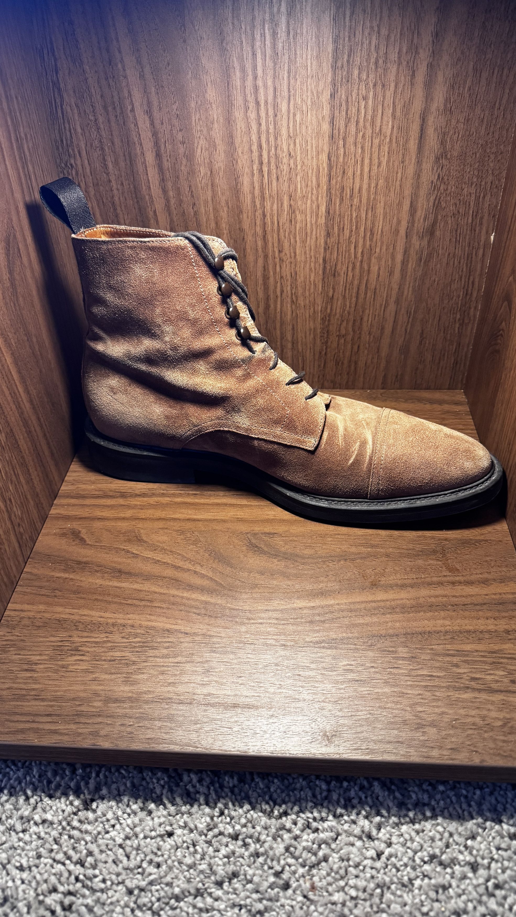 Harry Rosen Suede cap toe lace-up boots Size US 8.5 / EU 41-42 - 3 Thumbnail