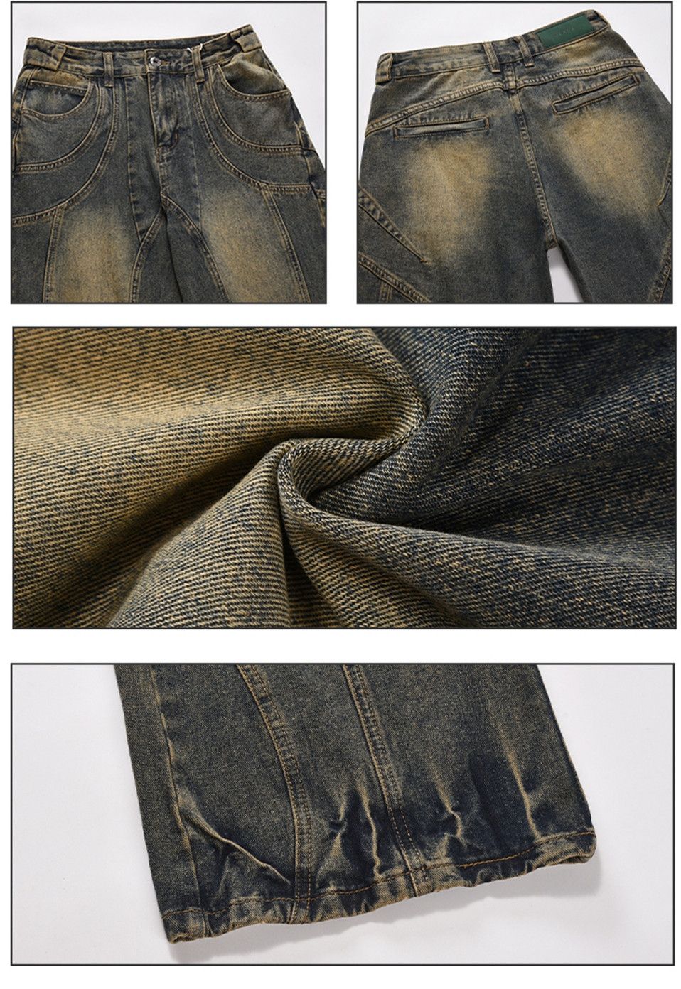 Japanese Brand Vintage Flared Jeans Wide Leg Baggy Trousers Size US 33 - 9 Thumbnail