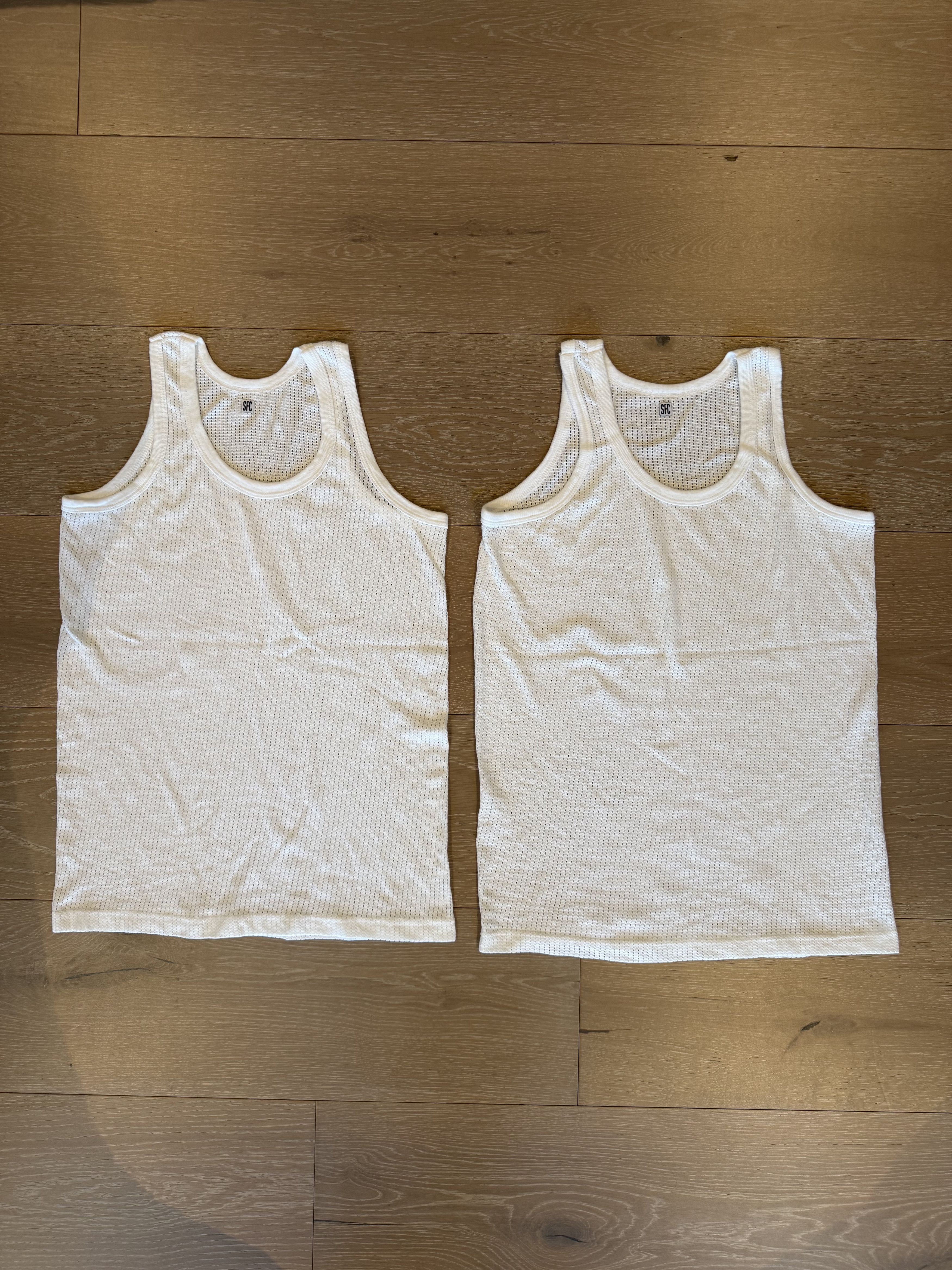 Scott Fraser Collection 💚 Scott Fraser Collection Perforated Vest White 2 Pack NEW Size US M / EU 48-50 / 2 - 10 Thumbnail