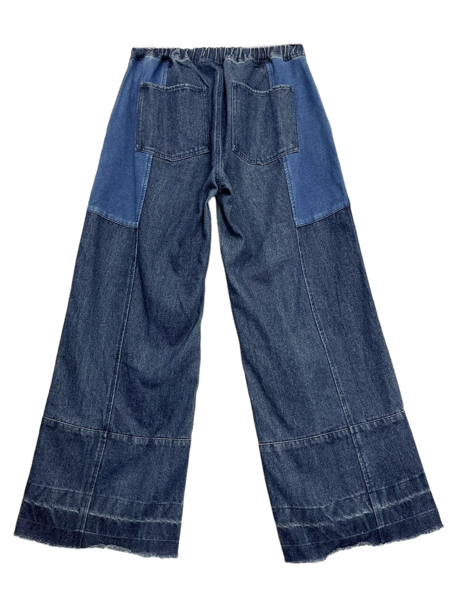 go slow caravan 🔥Vintage GO SLOW CARAVAN Elastic Waist Wide Leg Denim Size 30" / US 8 / IT 44 - 3 Thumbnail