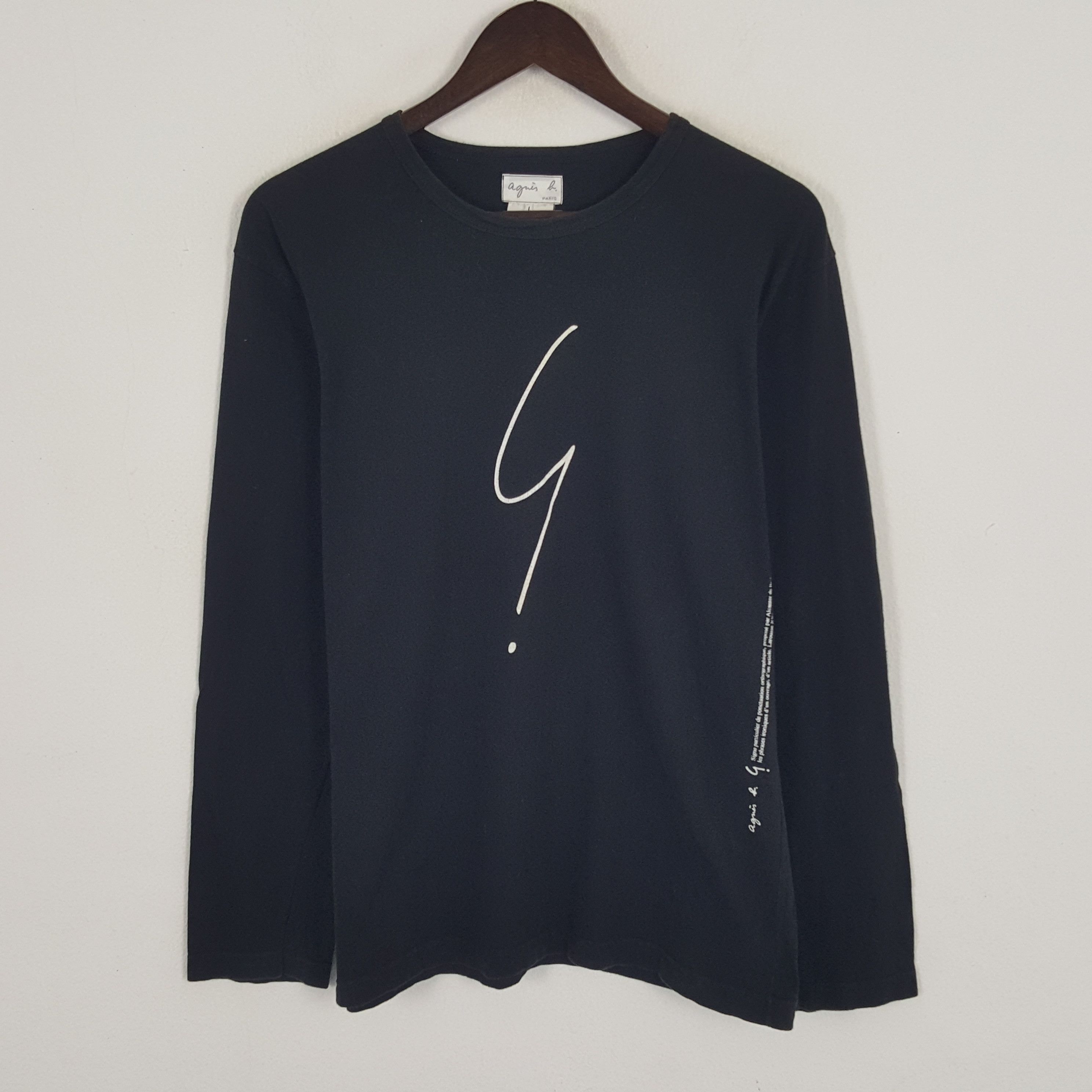 Vintage × agnes b. Vintage Agnes b Big Logo Tshirt Size US M / EU 48-50 / 2 - 1 Thumbnail