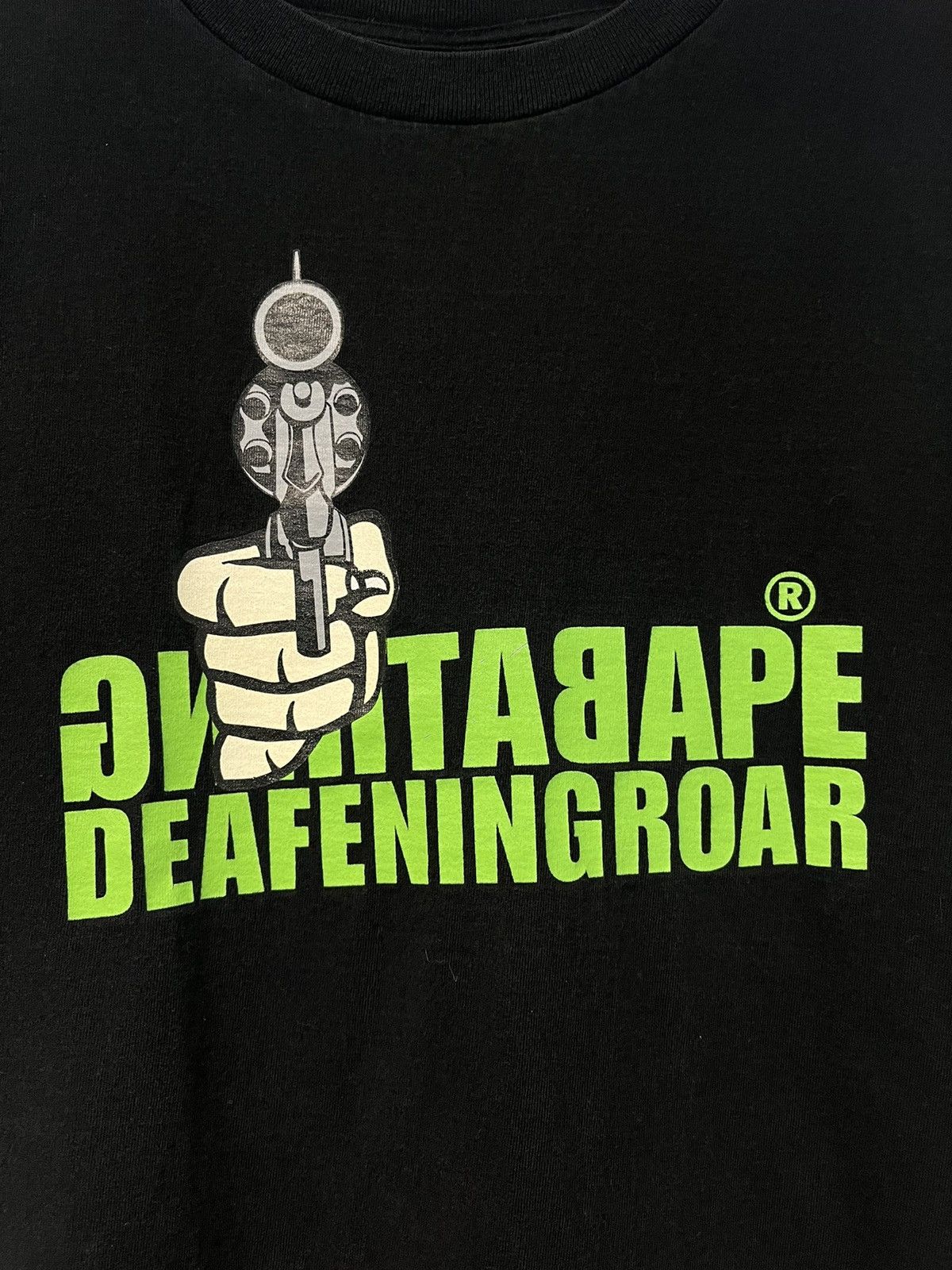 Bape RARE Bape Deafening Roar Revolver Black Tshirt Size US M / EU 48-50 / 2 - 2 Thumbnail