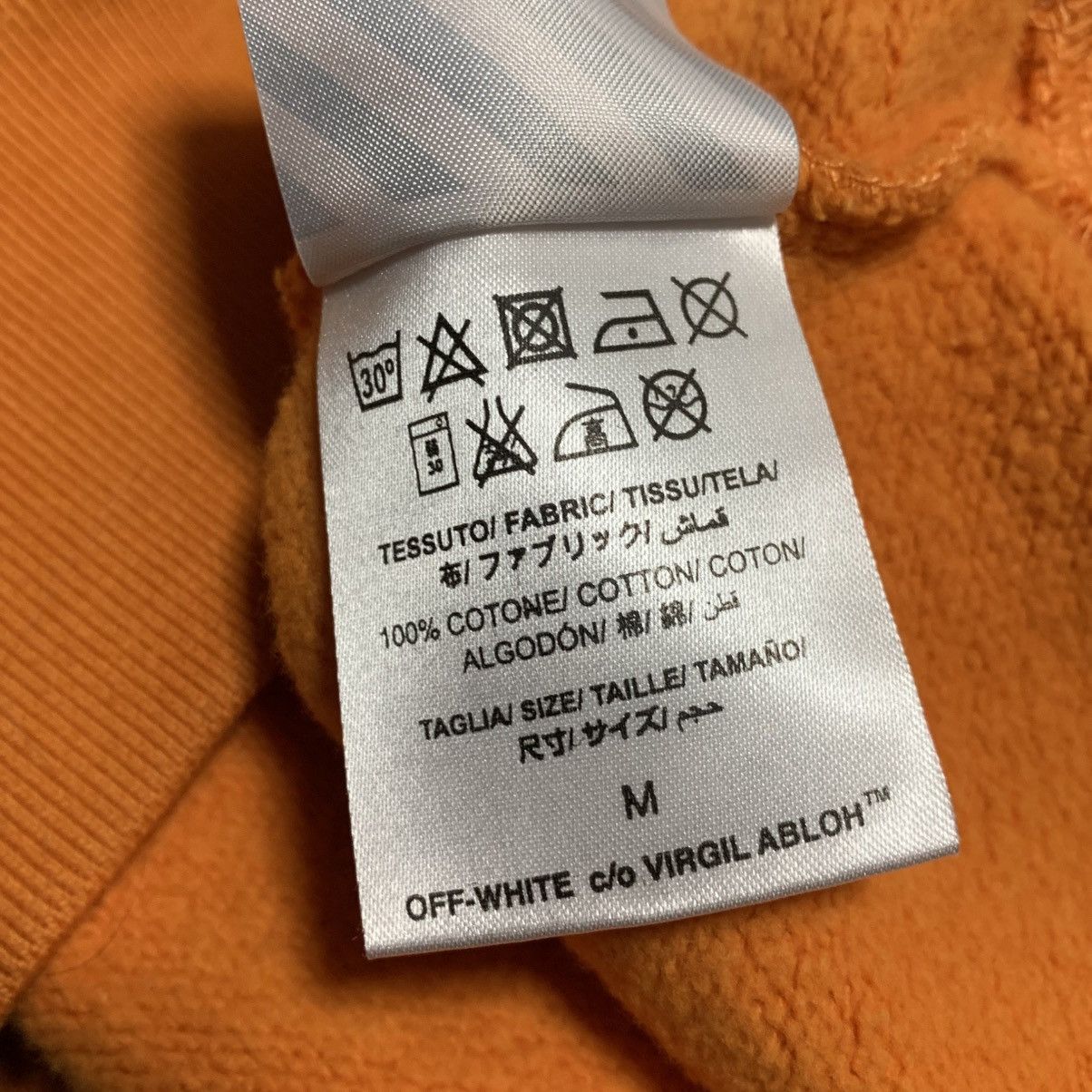 Off-White Off White Medium Arrows Graphic Orange Sweatshirt Crewneck Size US M / EU 48-50 / 2 - 8 Thumbnail
