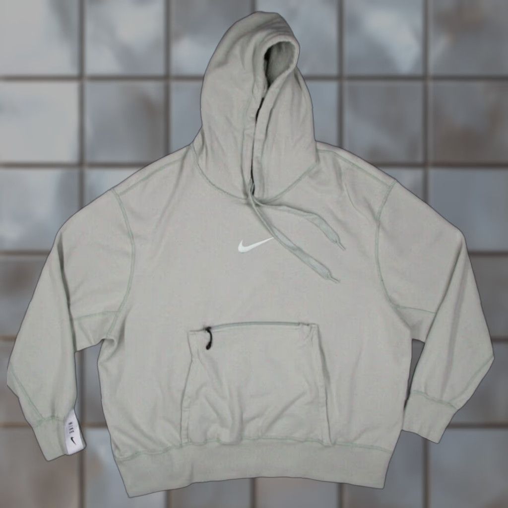 Nike Nike Sportswear Hoodie Mens 2XL Green Reversible Heavyweight fleece pullover with pockets Size US XXL / EU 58 / 5 - 1 Thumbnail