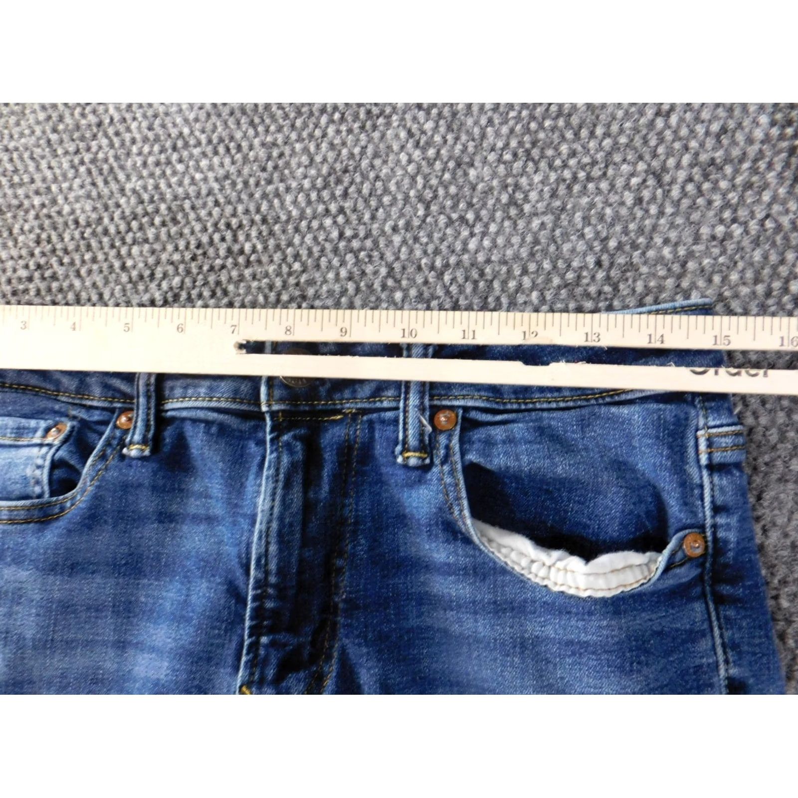 American Eagle Outfitters VINTAGE American Eagle Outfitters Jeans Men 30x30 Blue Dark Wash Denim Straight 30in Inseam Mens Regular 30 30 Blue Jeans Size US 30 / EU 46 - 4 Thumbnail