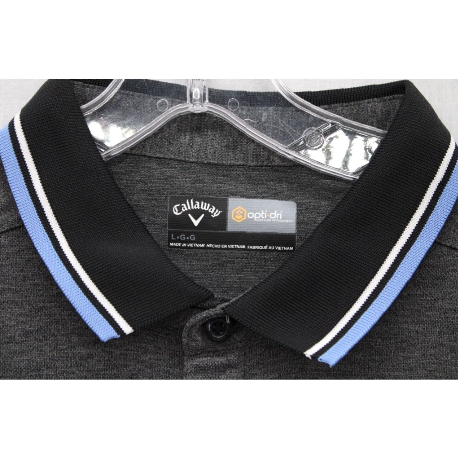 Callaway Callaway Golf Opti Dri Polo Shirt Men's L Gray Heather Short Sleeve Shirt Polo Mens Gray Opti Dri Casual Golf Polo Size US L / EU 52-54 / 3 - 3 Thumbnail
