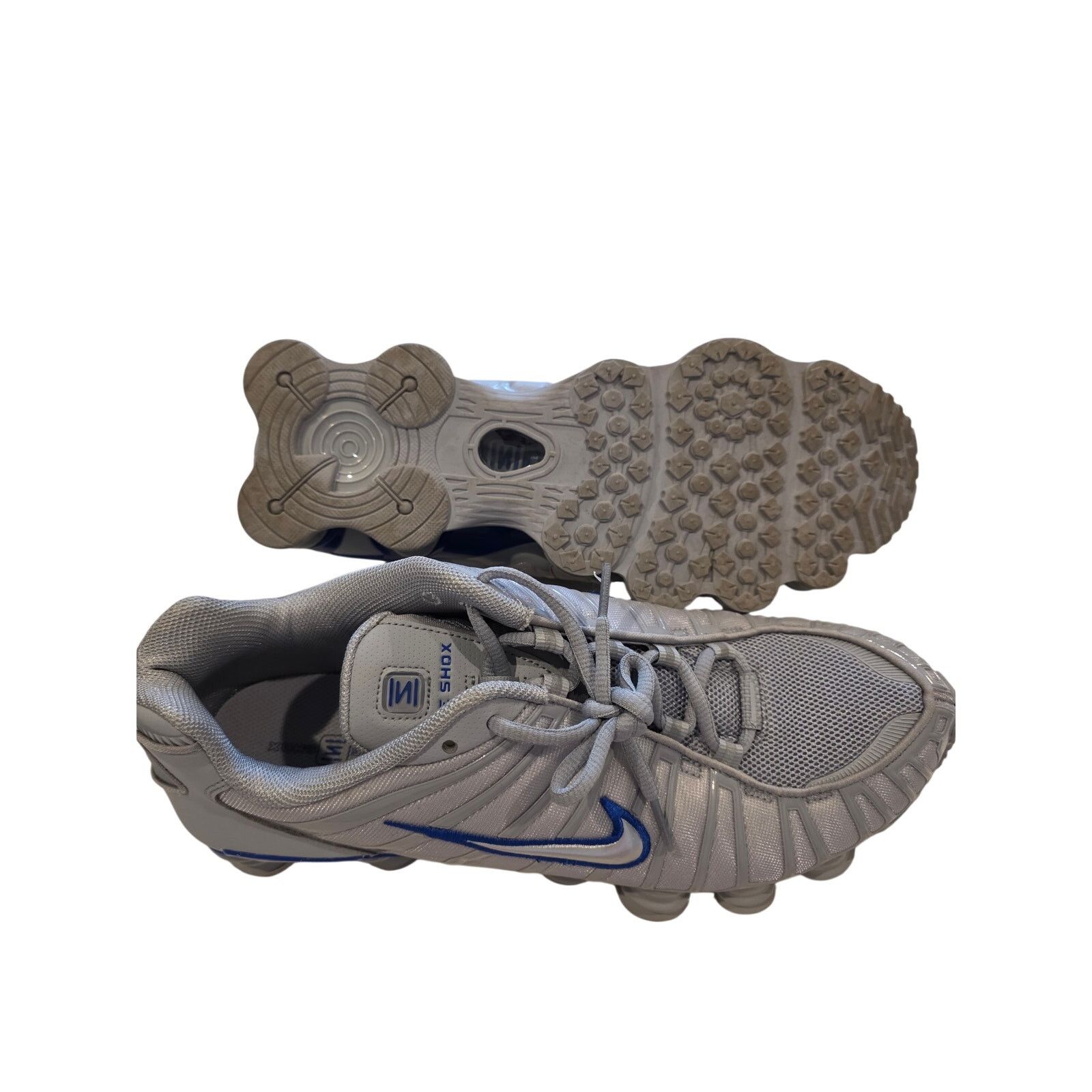 Nike Nike Shox R4 Mens 12 Gray Blue Athletic Running Sneakers Size US 12 / EU 45 - 11 Thumbnail