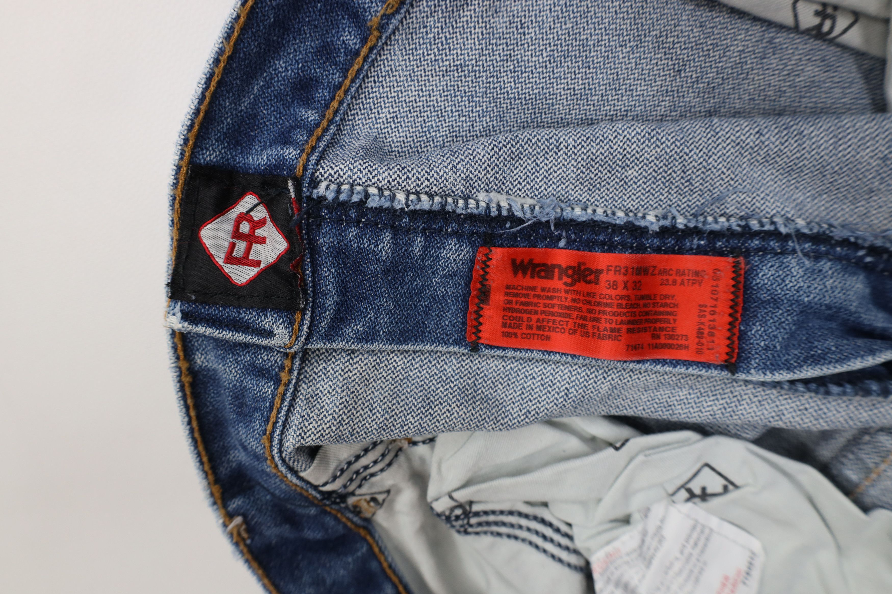 Wrangler Wrangler FR Fire Flame Resistant Wide Leg Denim Jeans Work Size US 38 / EU 54 - 11 Thumbnail