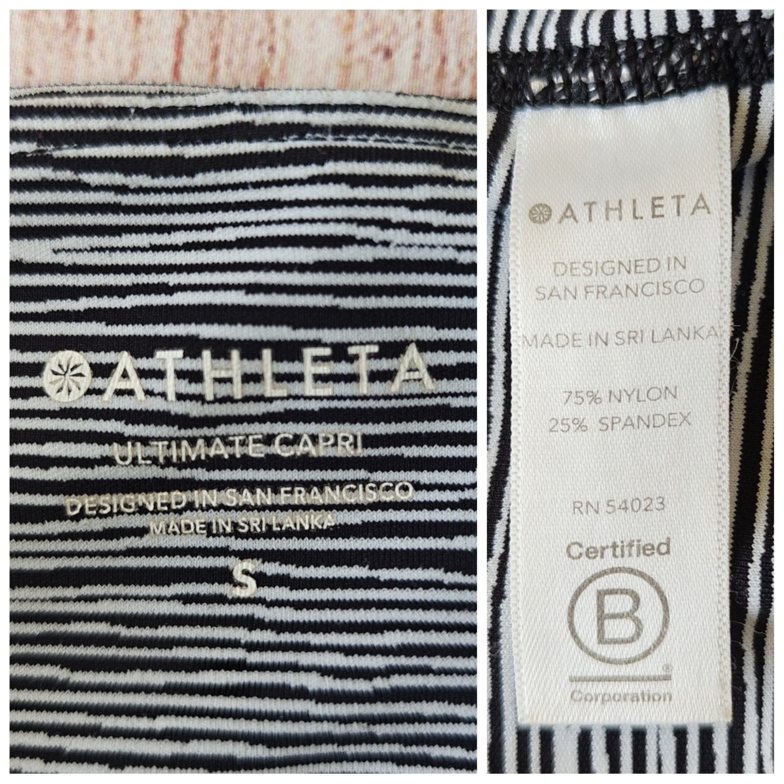 Athleta Athleta Ultimate Linear Lines Capri sz S Size 27" / US 4 / IT 40 - 7 Thumbnail