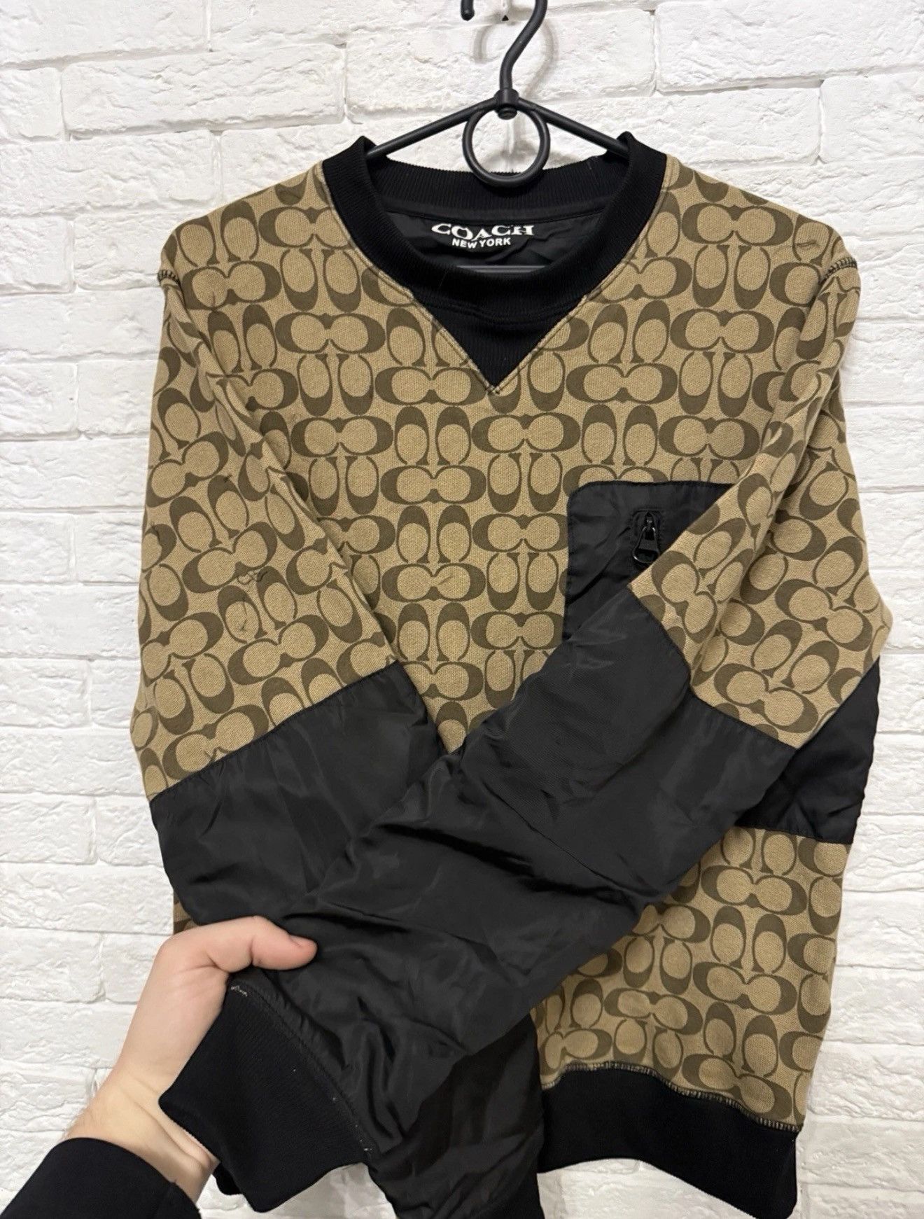 Coach Coach New York Brown Signature Monogram Sweatshirt Nylon Size US S / EU 44-46 / 1 - 4 Thumbnail