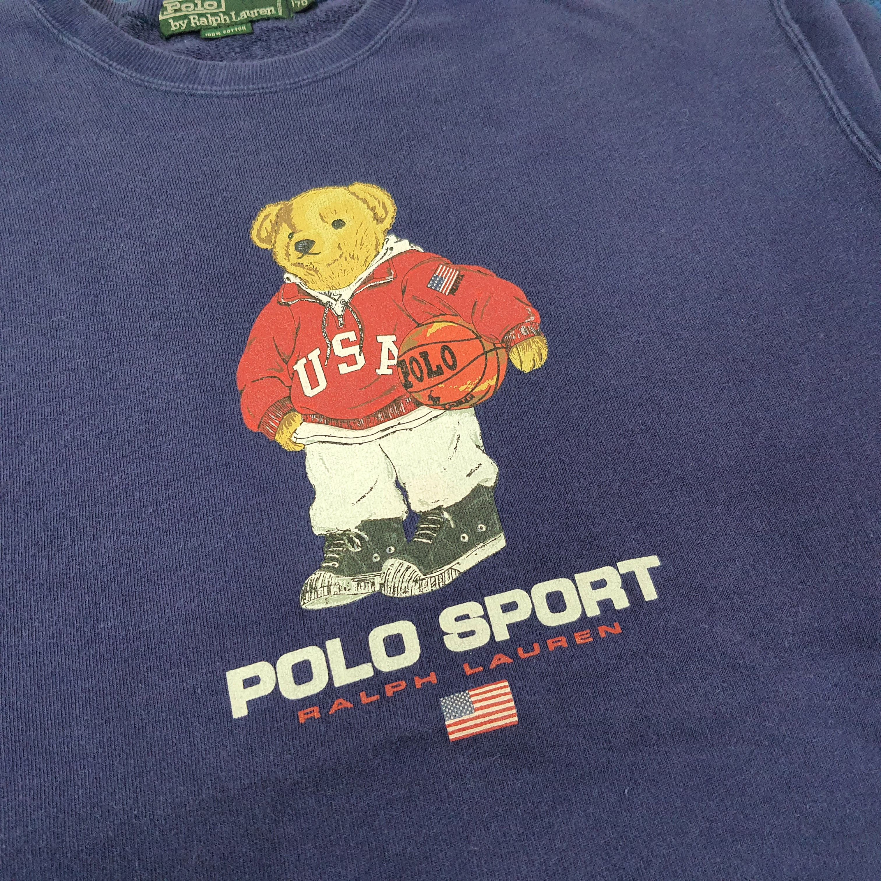 Polo Ralph Lauren Vintage Bear Polo Sport Ralph Lauren Sweatshirt C238N7 Size US M / EU 48-50 / 2 - 2 Thumbnail