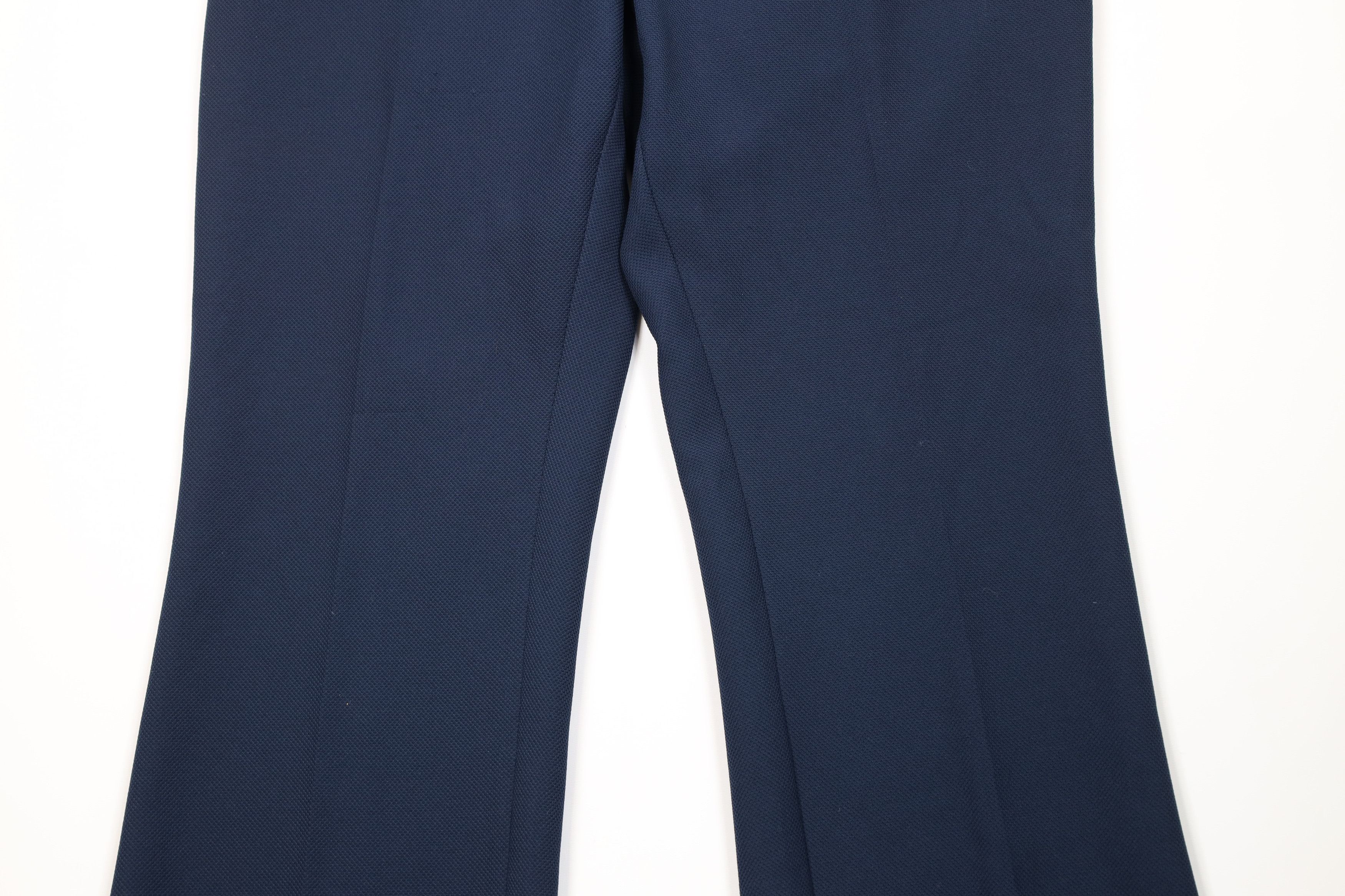 Vintage Vintage 70s Streetwear Bell Bottoms Chino Pants Blue USA Size US 32 / EU 48 - 3 Thumbnail